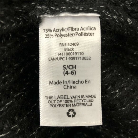 Time & Tru Womens Cowl Neck Sweater Black Heathered Longline Relaxed Fit Casual - Picture 8 of 12